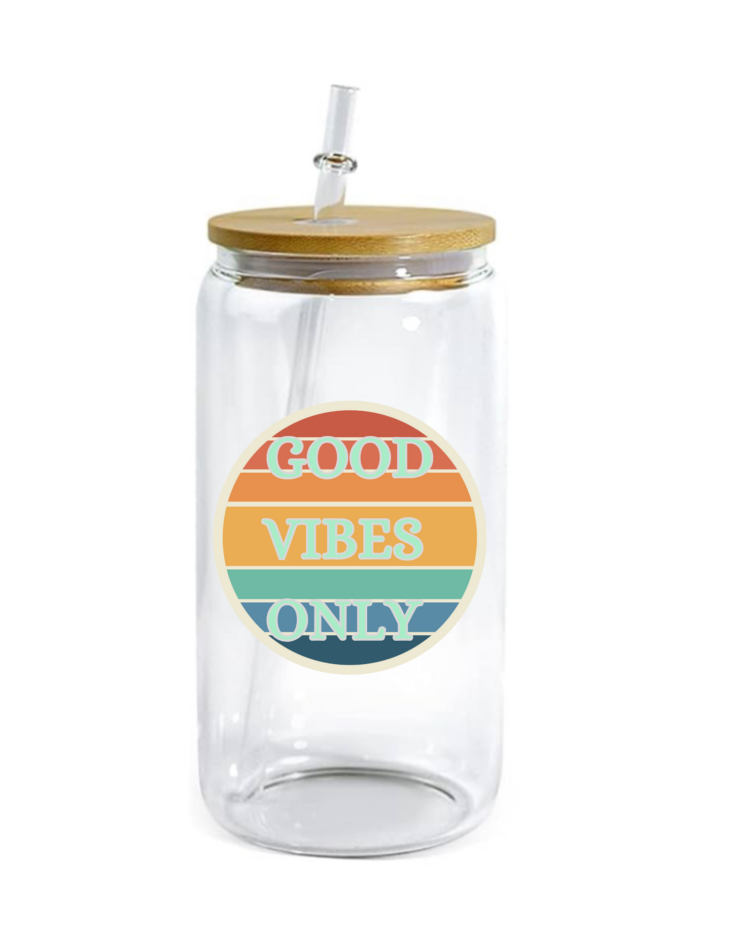 Good Vibes Only - 16 oz Glass Cam
