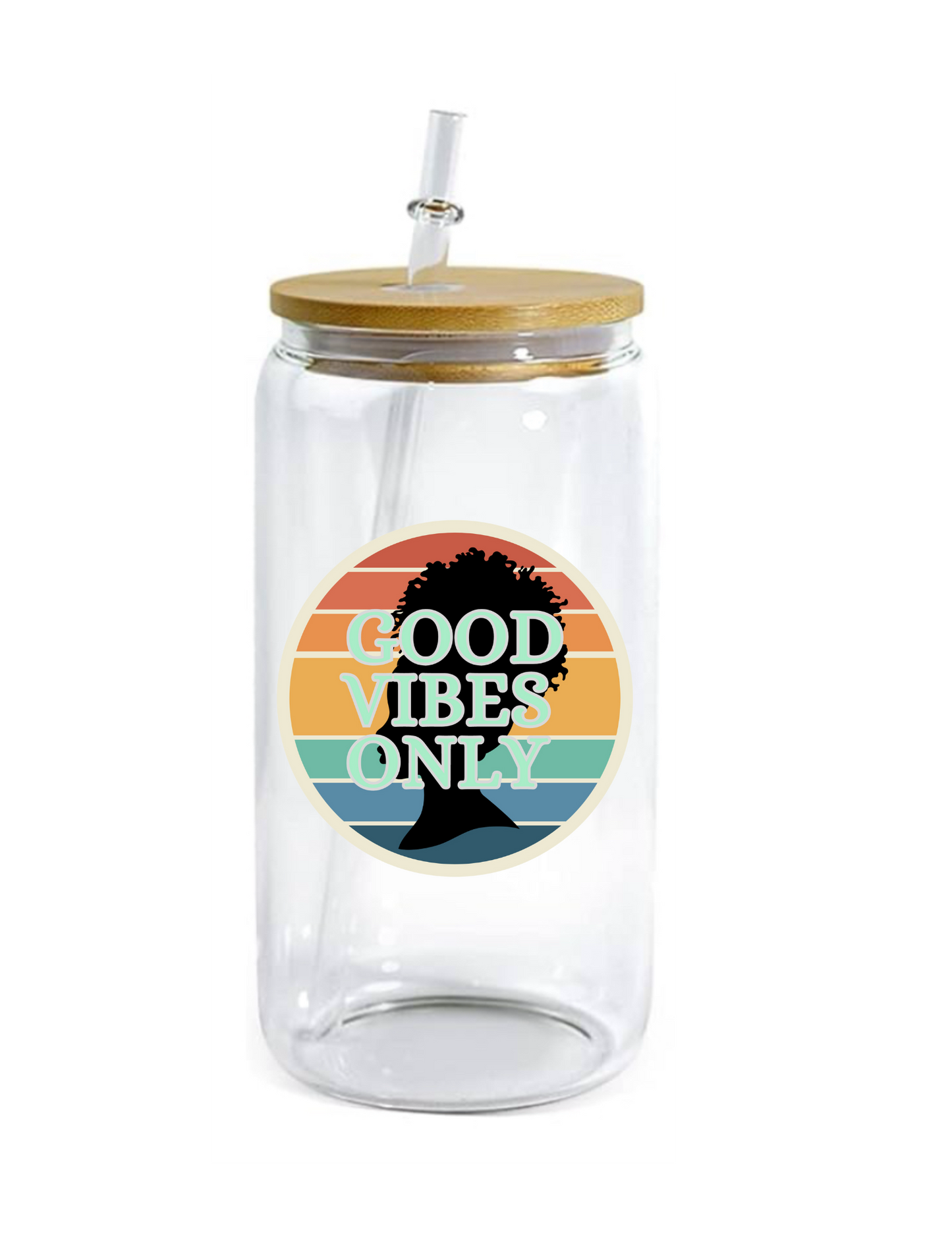 Good Vibes Only - 16 oz Glass Cam